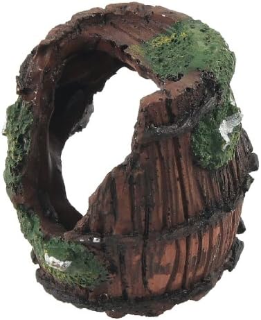 Аквариумный Озеленяване Украшение Jardin Barrel Design с Керамика, кафяв /зелен