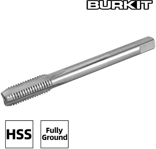Burkit 2 елемента Метчик с дърворезба M9,5 x 0,75 на Дясната Ръка, Машинен Метчик с директен Канавкой HSS M9,5 x 0,75