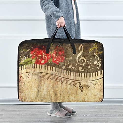 N/A Чанта за съхранение на дрехи, Легла за Завивки, Клавишите на Пианото Голям Капацитет, с Музикални Ноти, Организаторите,