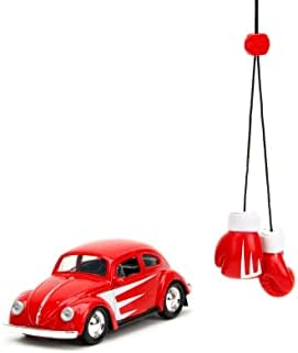 Гласове автомобил Volkswagen Beetle 1959 г. съобщение в мащаб 1:32 с Аксесоари под формата на мини-Ръкавици (Червен), Играчки за Деца и Възрастни