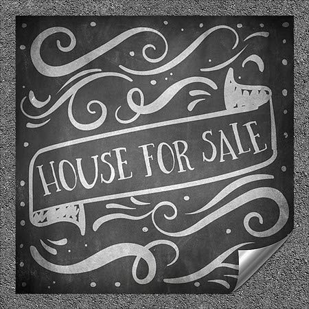 CGSignLab | Къща за продажба-Бледа банер Сверхпрочная Промишлена Самозалепваща Алуминиева Стикер на стената | 36 x 36