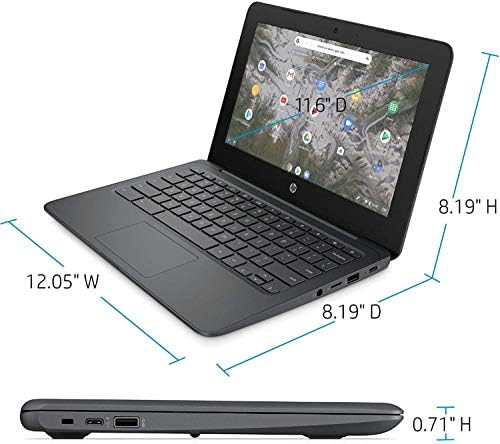Лаптоп HP Chromebook 11.6 HD за бизнеса и студенти, Intel Celeron N3350, 4 GB оперативна памет, 160 GB свободно място