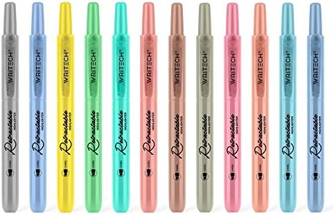 Прибиращи маркери WRITECH в Различни цветове: Върха на длетото, Естетически маркер-хайлайтер, Набор от маркери химикалки,
