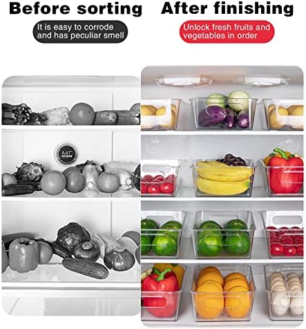 HOMER Комплект от 6 Чекмеджета-Организаторите за хладилник, Кутии за организиране на килера и съхранение на Организаторите
