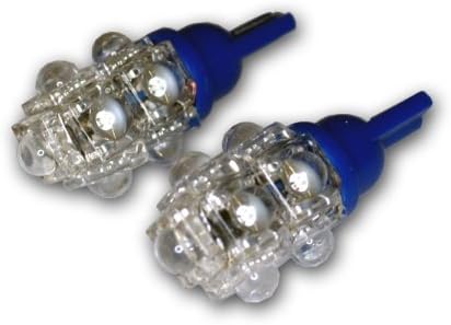 Tuningpros LEDUHL-T10-B9 Подкапотное осветление, led Крушки T10 на танкетке, 9 светодиоди в синьо, комплект