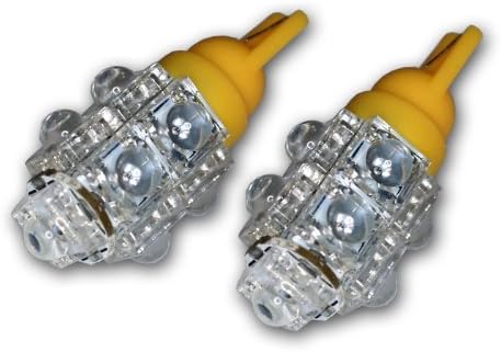 Tuningpros LEDUHL-T10-Y9 Подкапотное осветление, led Крушки T10 на танкетке, 9 led флюсов жълт цвят, комплект от 2 теми