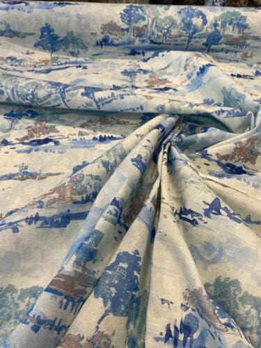 Изображението синьо небе акварельной тъкани от The Yard Fabric