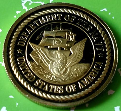 Раскрашенная Художествена монета от американския ФЛОТ USS Nimitz CVN-68 Challenge Art