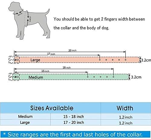Нашийник за кучета Pimaodog с шипове, 2 Броя Копчета, Яка от Изкуствена кожа с Шипове за средни и Големи Кучета (дължина: