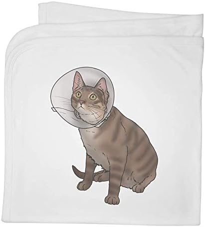 Детски Памучни одеало /Шал Azeeda 'Cat Wearing Cone' (BY00025081)