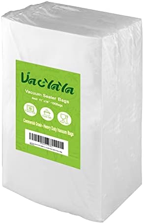 VacYaYa 4mil 200 Quart Размер 8 x 12 См Вакуум мерки и Теглилки фризер За Съхранение на Опаковки за храни, един вакуум печат Опаковки за храна, без BPA и търговско качество с вакуу