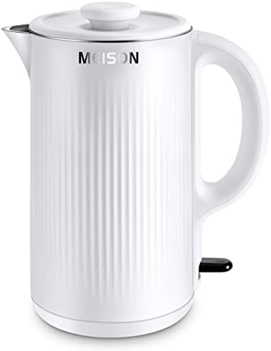 Електрически Чайник от неръждаема стомана за Варене на вода, Бойлер с Двойни Стени, Electric kettle Cool Touch, с Автоматично