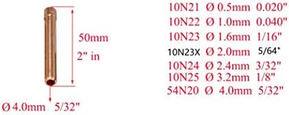 RIVERWELD TIG Цанга корпус 10N22 10N30 (0,040 и 1.0 мм) с Различни размери комплект е Подходящ за SR DB PTA WP