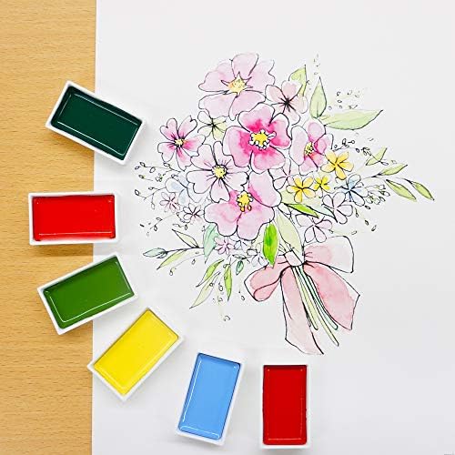 Kuretake на ЗИГ Gansai Tambi 36 Цвята за професионалисти, художници и Занаятчии, Плътни акварелни бои, Пигментни