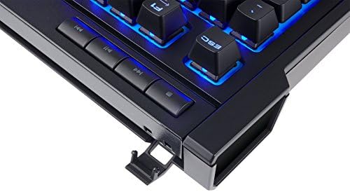Безжична игрална лента на Corsair за безжична клавиатура K63 - Играйте удобно, без да ставате от дивана, черен