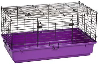 Къщичка за домашни любимци Със средна пластмасово дъно, Клетка за зайци, Метална клетка за зайци с лесни за миене подвижни подове, също така е подходящ и за други др?