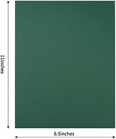 50-Листа Плътни картонени заготовки от дебела хартия 8 1/2 x 11, Цветни за производство на пощенски картички със
