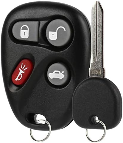 Ключодържател с дистанционно управление без ключ, подходящи за периода 2003-2007 Cadillac CTS + ключ PK3 (12223130-50)