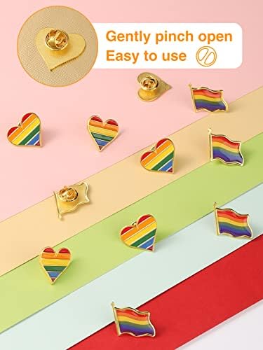 Набор от Игли за гей-Прайда с Дъгова Емайл на Ревера, Дъгата Флаг гей-Прайда, Украса за устойчиво развитие за Ревери ЛГБТК