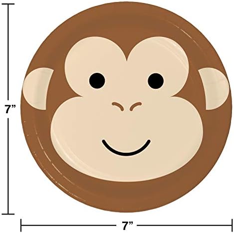 Десертни Чинии Creative Converting Monkey, 8 карата