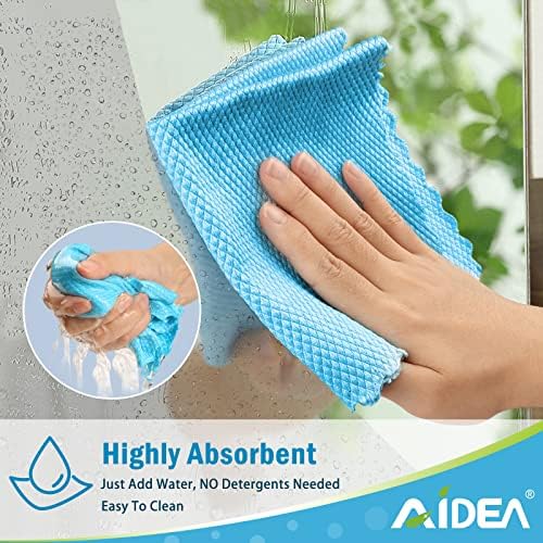 Кърпички за почистване от микрофибър AIDEA, 8PK-Универсална Кърпа за почистване, Кърпа За полиране микрофибър кърпа,