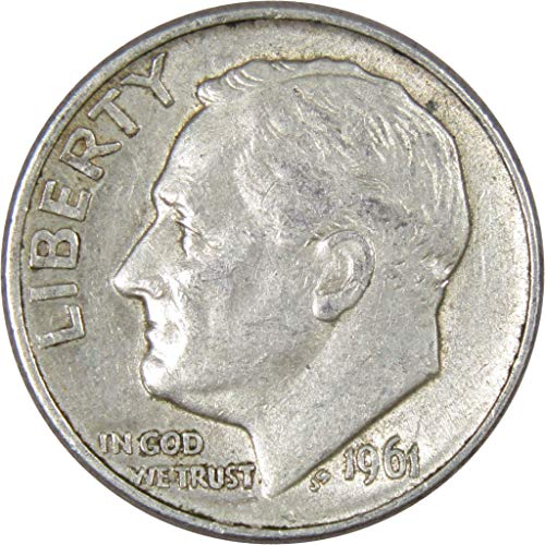 1961 D Roosevelt Dime AG ЗА Добра от 90% от Сребърна монета на САЩ 10в, са подбрани