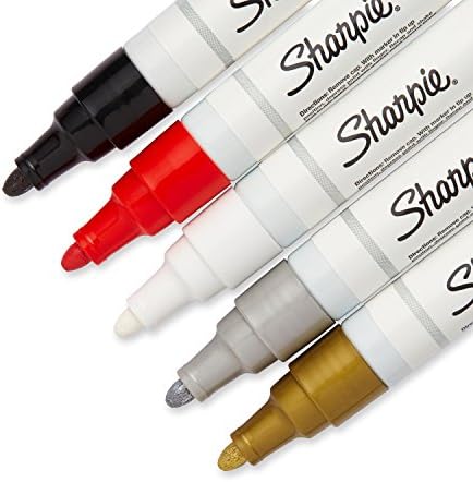 Маркери за рисуване SHARPIE на маслена основа, като средната точка, различни цветове и металик с 5 точки - Отлични за наскальной