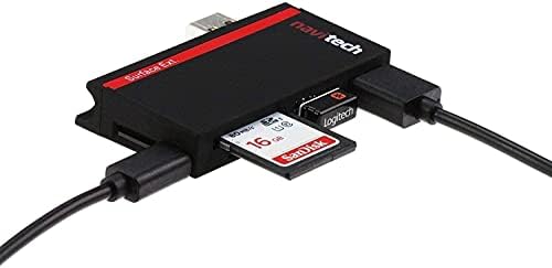 Navitech 2 в 1 Лаптоп/Таблет USB 3.0/2.0 на Адаптер-hub/Вход Micro USB устройство за четене на карти SD/Micro SD слот,