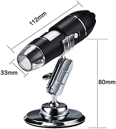 CZDYUF Регулируема 1600X 3 в 1 USB Цифров Микроскоп Type-C Електронен Микроскоп, Камера за 8 Led Лупа, с Увеличение