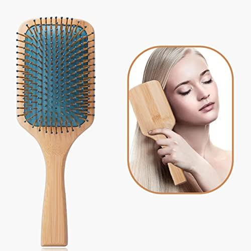 Четка за коса, Естествена Бамбук Антистатик Четка За Разнищване на Коса, Тяло Гребен за Кожата на Главата, Инструменти за