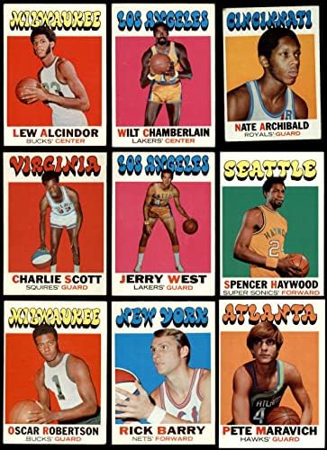 1971-72 Баскетболен комплект Topps (Basketball Set) VG+
