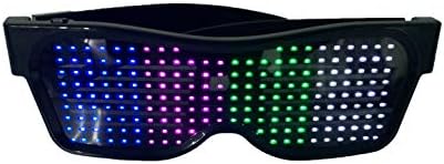Led Очила, Свързано Чрез Bluetooth приложението Led Дисплей Смарт Очила USB Акумулаторни САМ Смешни Очила за Парти Клуб