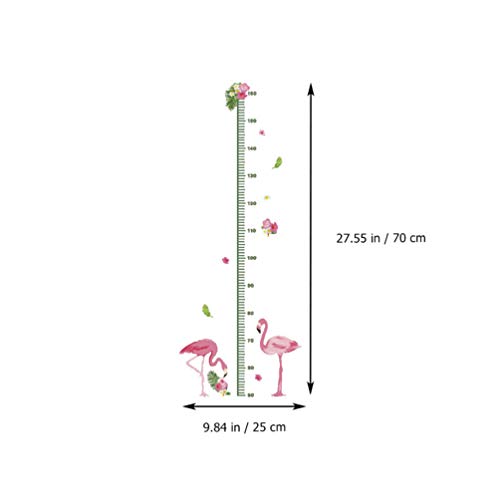 VORCOOL Диаграма на Растежа на Детето Flamingo Patttern Линийка За Измерване на Височина Растежа на Децата