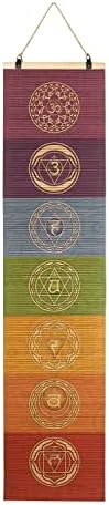 Бамбук Свитък Символ На Йога Стенен Художествен Банер За Медитация 7 Чакра Мандала Йога Живопис |Стенен Бамбук