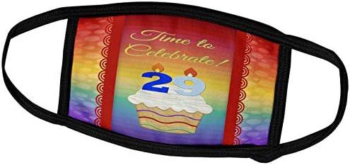 3D Дизайн на покани за рожден Ден Бевърли Търнър - Cupcake, Брой Свещи, Време, Покана за участие в честване на 29-годишнината