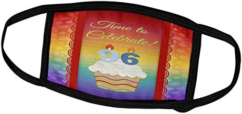 3D Дизайн на покани за рожден Ден Бевърли Търнър - Cupcake, Брой Свещи, Време, Покана за участие в честване на 96-та