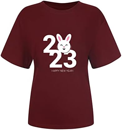 Лятна Есенна Тениска Дамска Мода Памучен Тениска с Кръгло Деколте и Къс Ръкав с Графичен Дизайн Плюс Размер Забавно Блуза, Тениска за Жени 6B