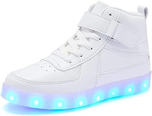 Sufuinu/ Детска Светещ Обувки с USB Зареждане, Мигащи Led Маратонки, Висока Светещ Танцови Обувки за Момчета и Момичета, Детски Унисекс