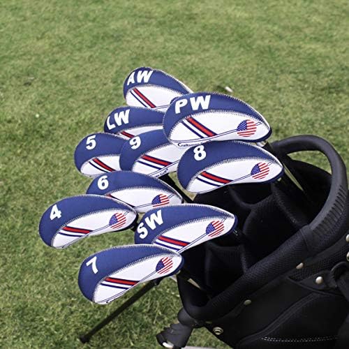 Занаятчийска Golf Флаг на САЩ Неопреновый Прическа за стика за голф, V Iron Защитен Прическа за Калауей, Ping, Taylormade,
