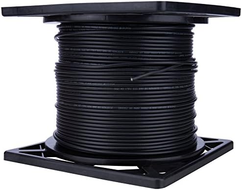 Коаксиален кабел Steren 200-937BK с дължина 1000 метра RG6 Ul/cm Quadsld - Черен