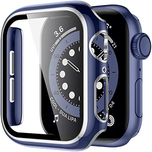 Калъф BNEGUV за Apple Watch Case 45 мм 41 мм 44 мм 40 мм 42 мм 38 мм Аксесоари Защитно фолио за екран от закалено