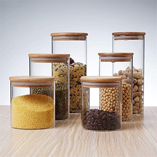 Контейнери за кафе AKNHD Стъклени Буркани с капаци, Запечатани Кутии За Съхранение на захар Кухненски Съдове за