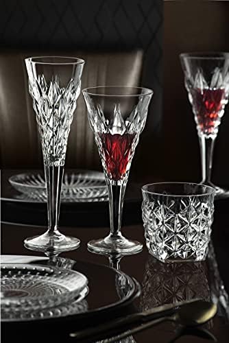 Чаша Barski Tumbler Стъкло - Двойно по Старомодния - Комплект от 6 чаши - Дизайнерски чаши от кристал DOF - За