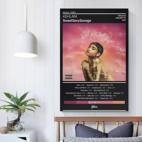 Kehlani SweetSexySavage Платно Плакат Украса Спални Пейзаж Офис, Подарък за Рожден Ден на Свети Валентин Без рамка-style12x18 инча (30x45 см)