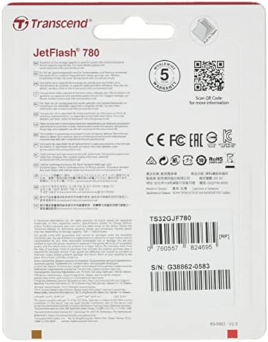 Флаш памет Transcend 32GB JetFlash 780 USB 3.0 (TS32GJF780), черен