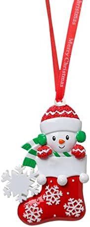 MESSIYO Персонализирани Коледна Украса Неутрална Снежна Кукла със Снежна Декорация на Коледната Елха Индивидуална