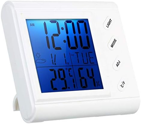 HOUKAI LCD Дигитален Термометър-Влагомер за стая, Измеряющий Стайна температура, машина за висока точност Термометър и Влагомер с подсветка Будилник