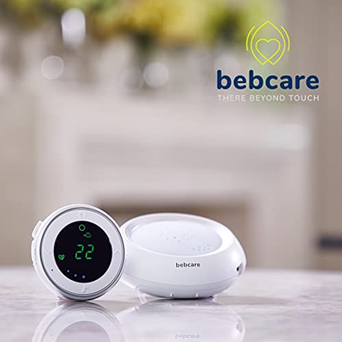 Следи бебето Bebcare Hear Audio с технологии за защита от сверхнизкого радиация, сензор за дишане, ночником и заглушител на бял