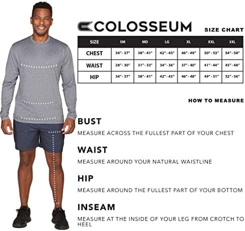 Мъжки t-shirt Colosseum Active Дзен Performance От Рециклирани Материали с дълъг ръкав от рециклирани материали