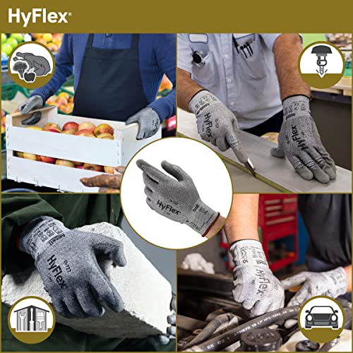 Индустриални работни ръкавици, Ansell HYFLEX 11-727 от найлон/Ликра, устойчиви на гумата, за машини, Механици,